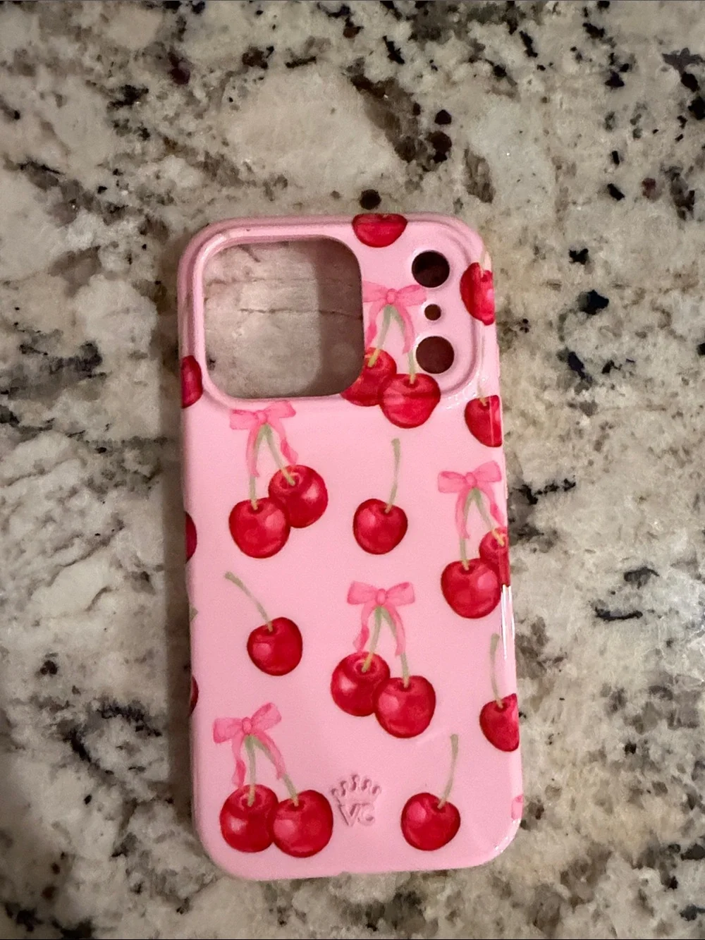 Velvet caviar pink cherry phone case